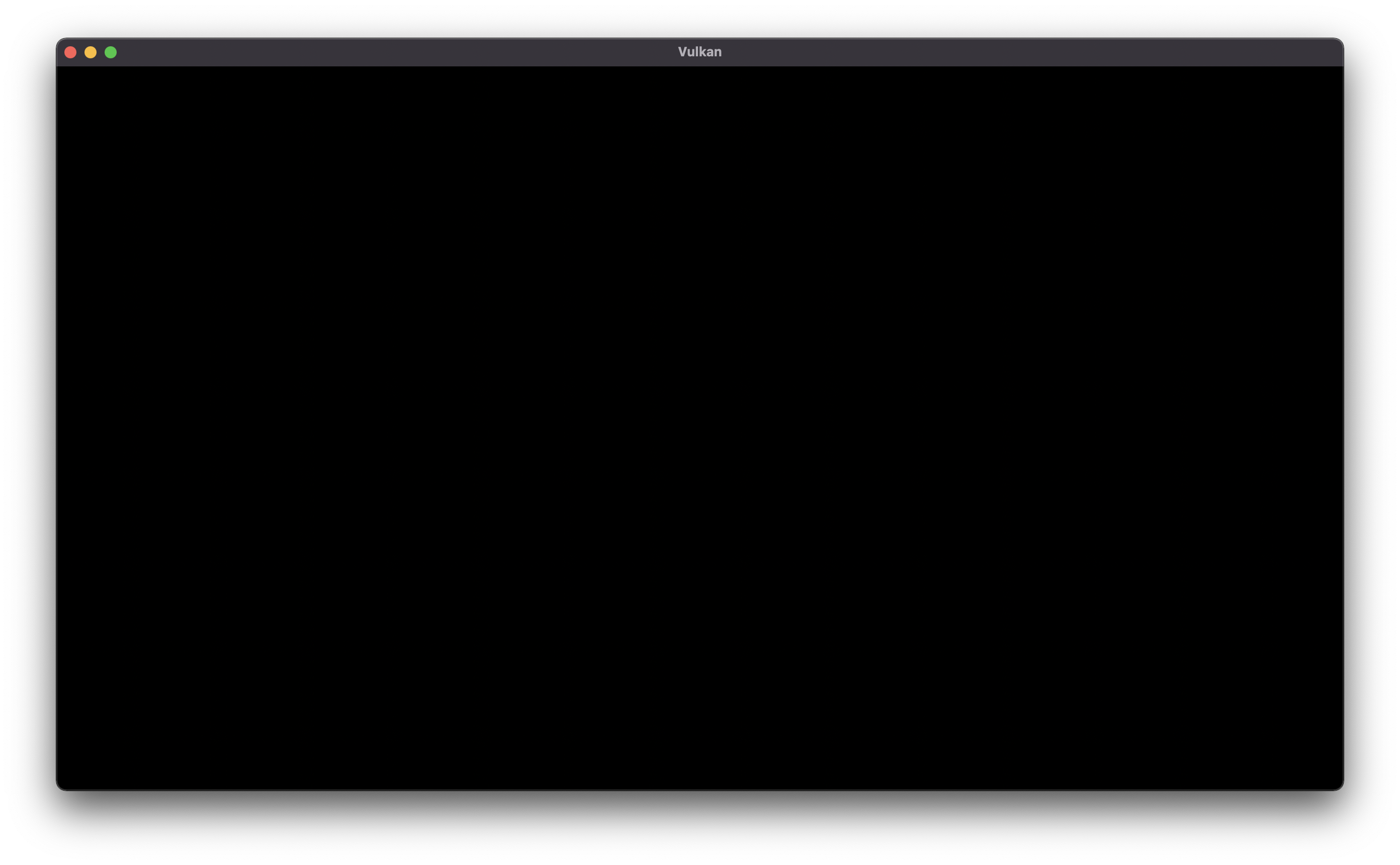 Window created through GLFW built using Bazel.